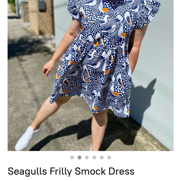 Madam Relove Seagulls Frilly Smock dress size XS - Picture 7 of 8